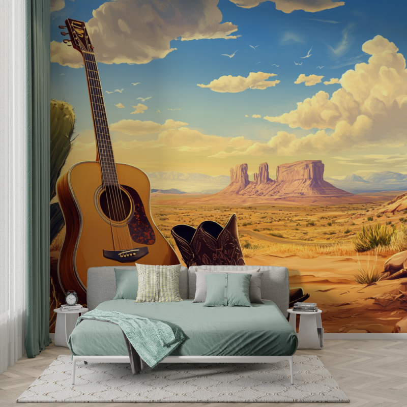 Papier peint musique country murs