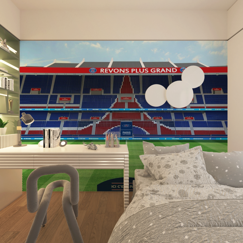 Papier peint foot psg chambre adolescents
