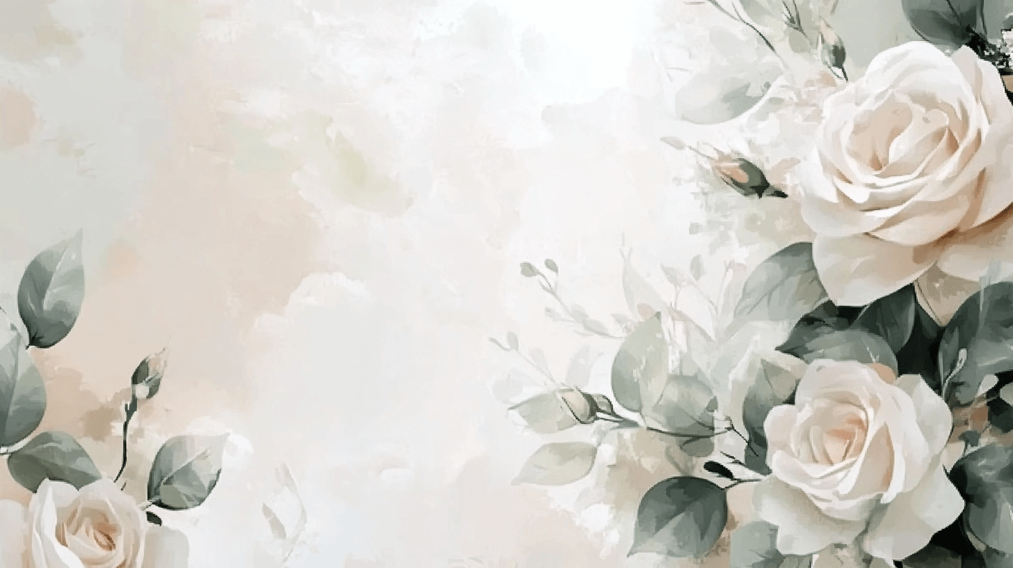 Papier Peint Fleur Blanc Et Rose