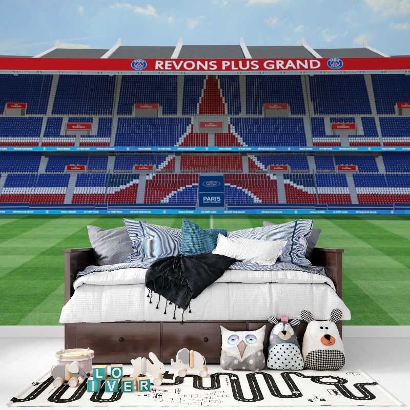 Papier peint foot psg tapisserie pour ado