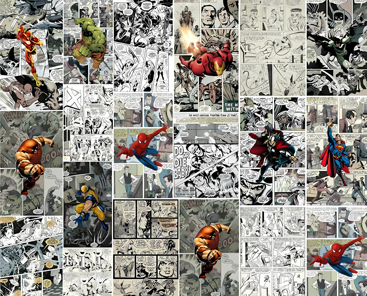 Marvel-Comics-Hintergrundbild
