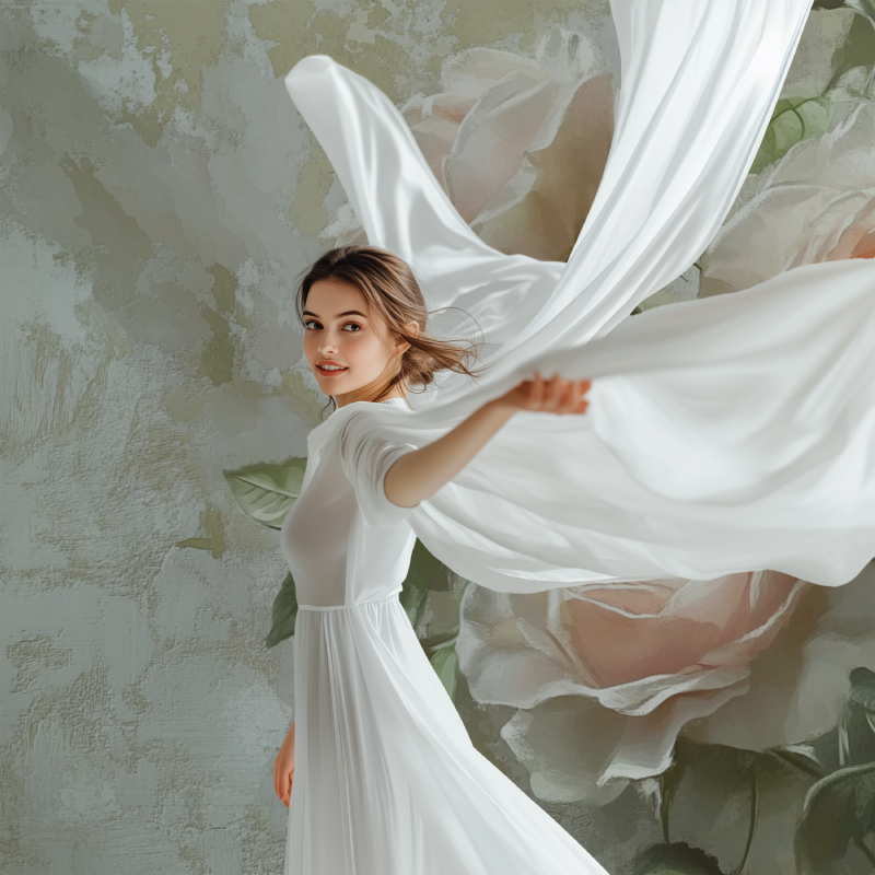 Papier peint vintage fleuri anglais modele