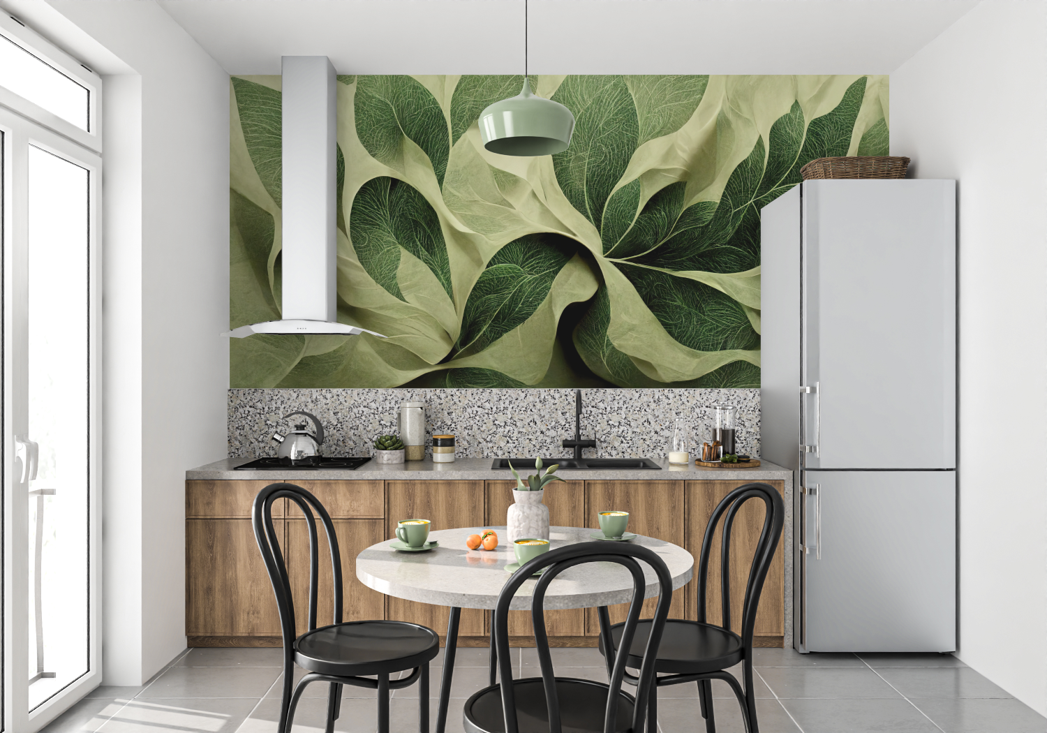 Papier Peint Chambre Vert - 4murs