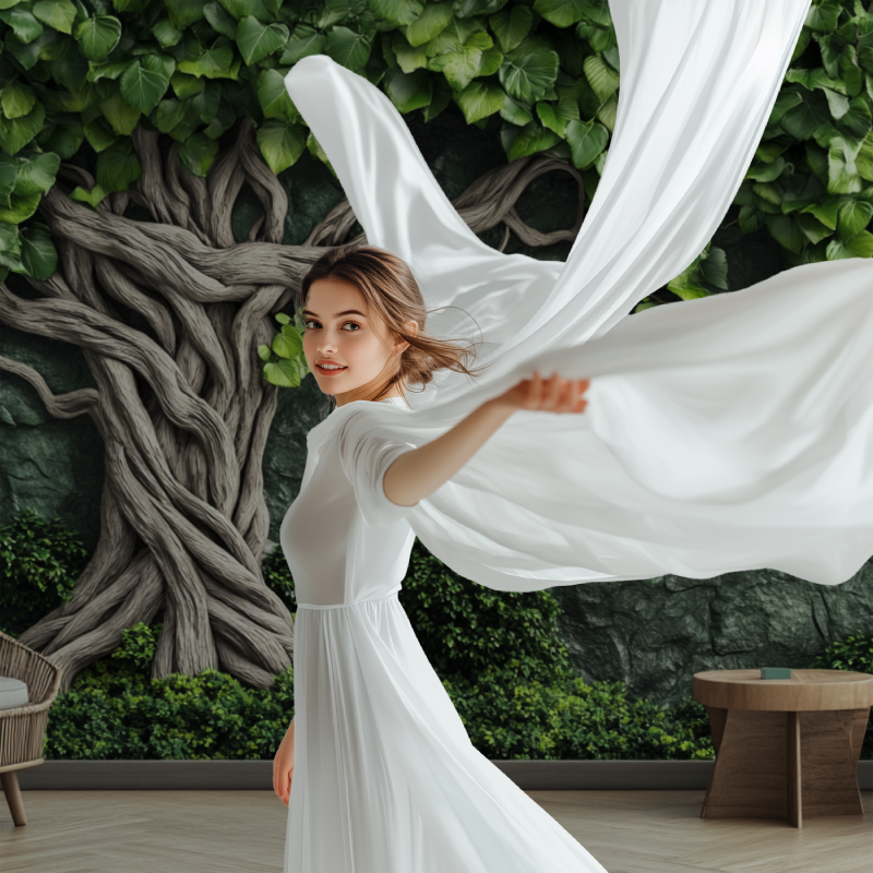 Papier peint arbre 3d modele