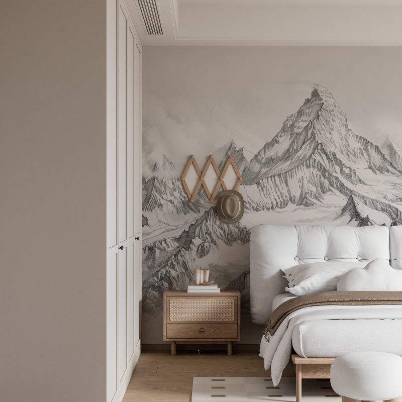 Papier peint panoramique mont cervin mural