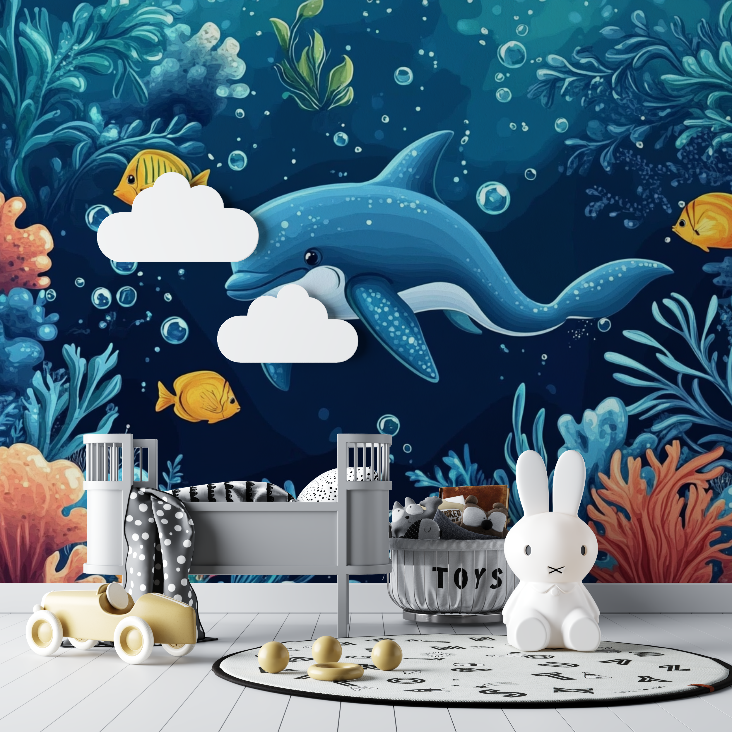 Papier peint marin aventure en haute mer bebe tipi