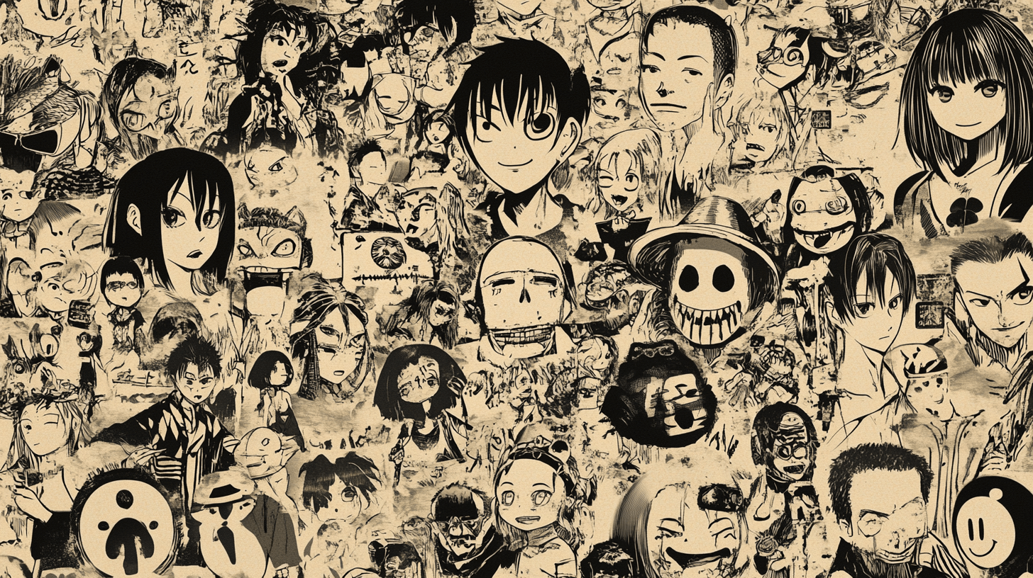 Papier Peint Vintage Manga