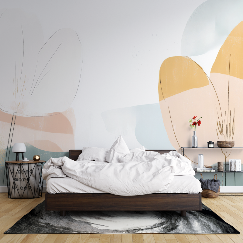 Papier peint aquarelle minimaliste leroy merlin mur