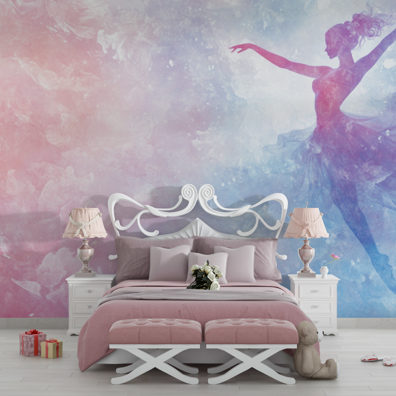 Papier peint danseuse etoile chambre filles