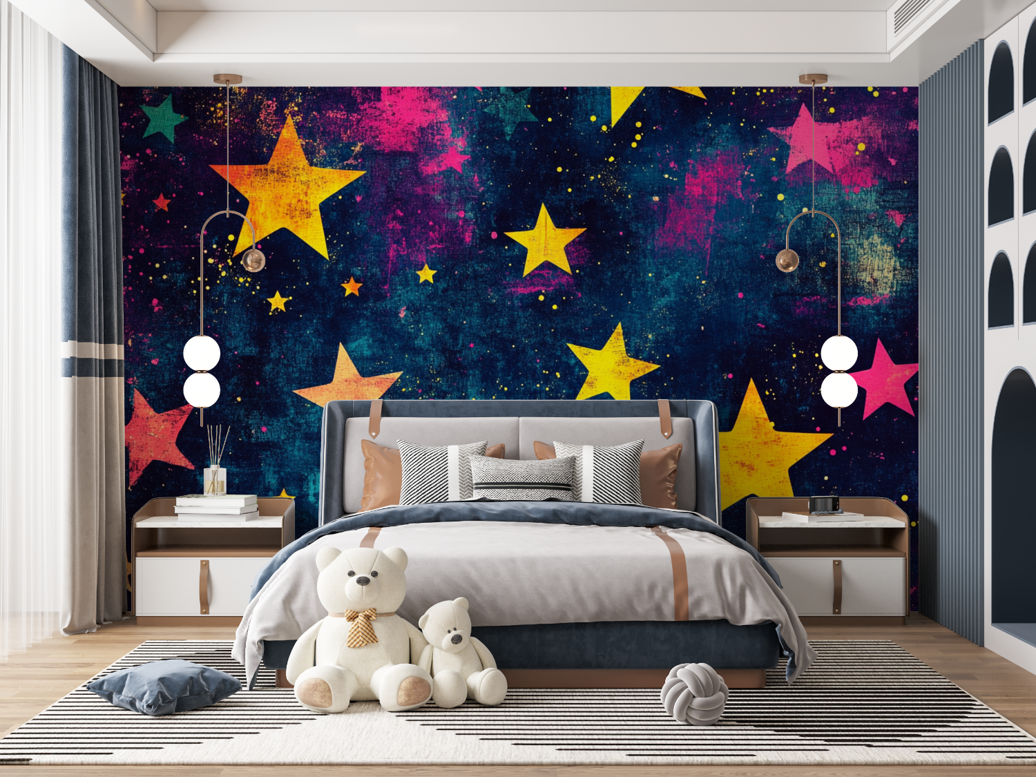 Papier peint pop star mur panoramique