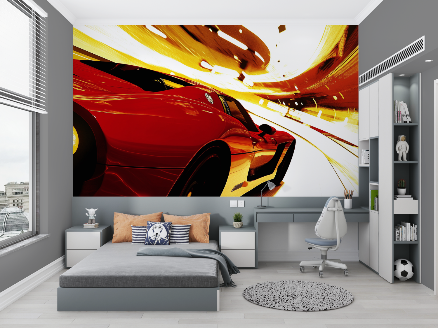 Papier peint chambre voiture tuning chambre petit