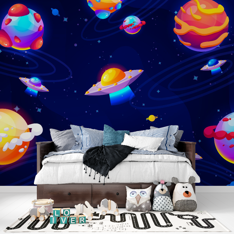 Papier peint astronomie espace tapisserie pour ado