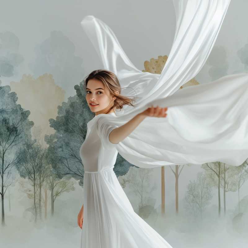 Papier peint arbre chambre cosy modele