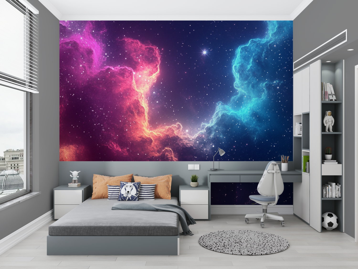 Papier peint galaxie chambre petit