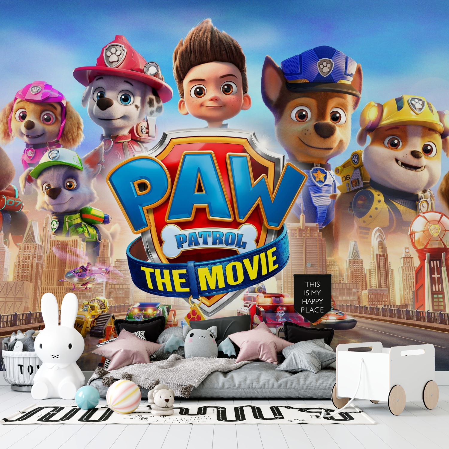 Papier peint pat patrouille amis tapisserie garcon