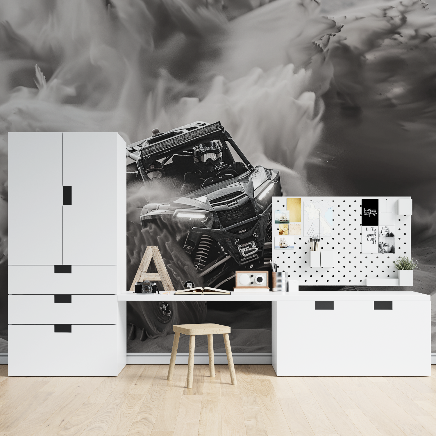 Papier peint avec voiture de rally tapisserie spiderman