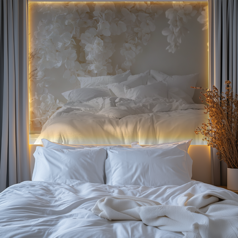 Papier peint fleur geante chambre tendanc