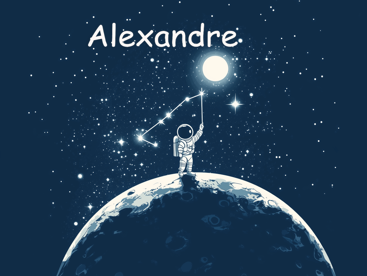 Papier Peint Prénom Garçon Astronaute