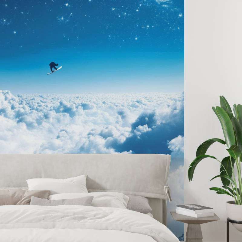 Papier peint trompe loeil plafond tapisserie tendance