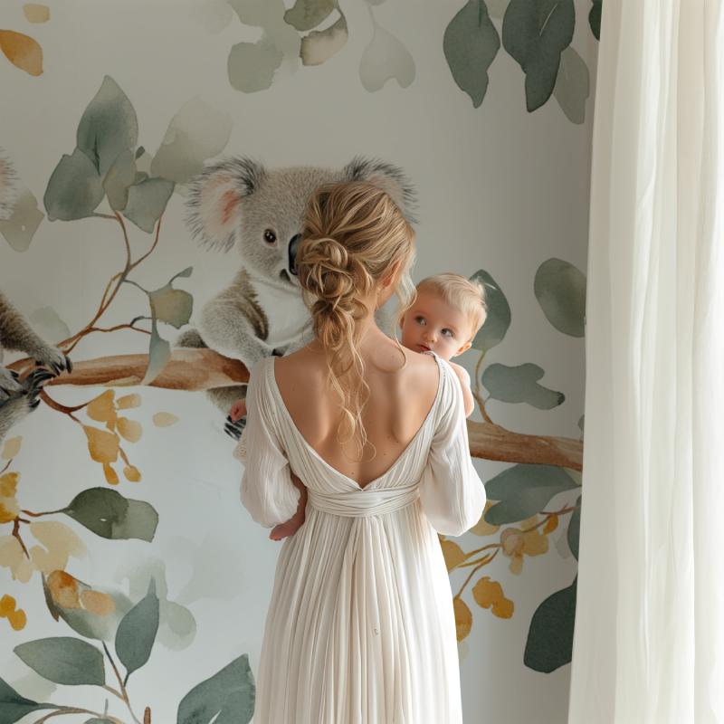 Papier peint koala au lever du jour bb123