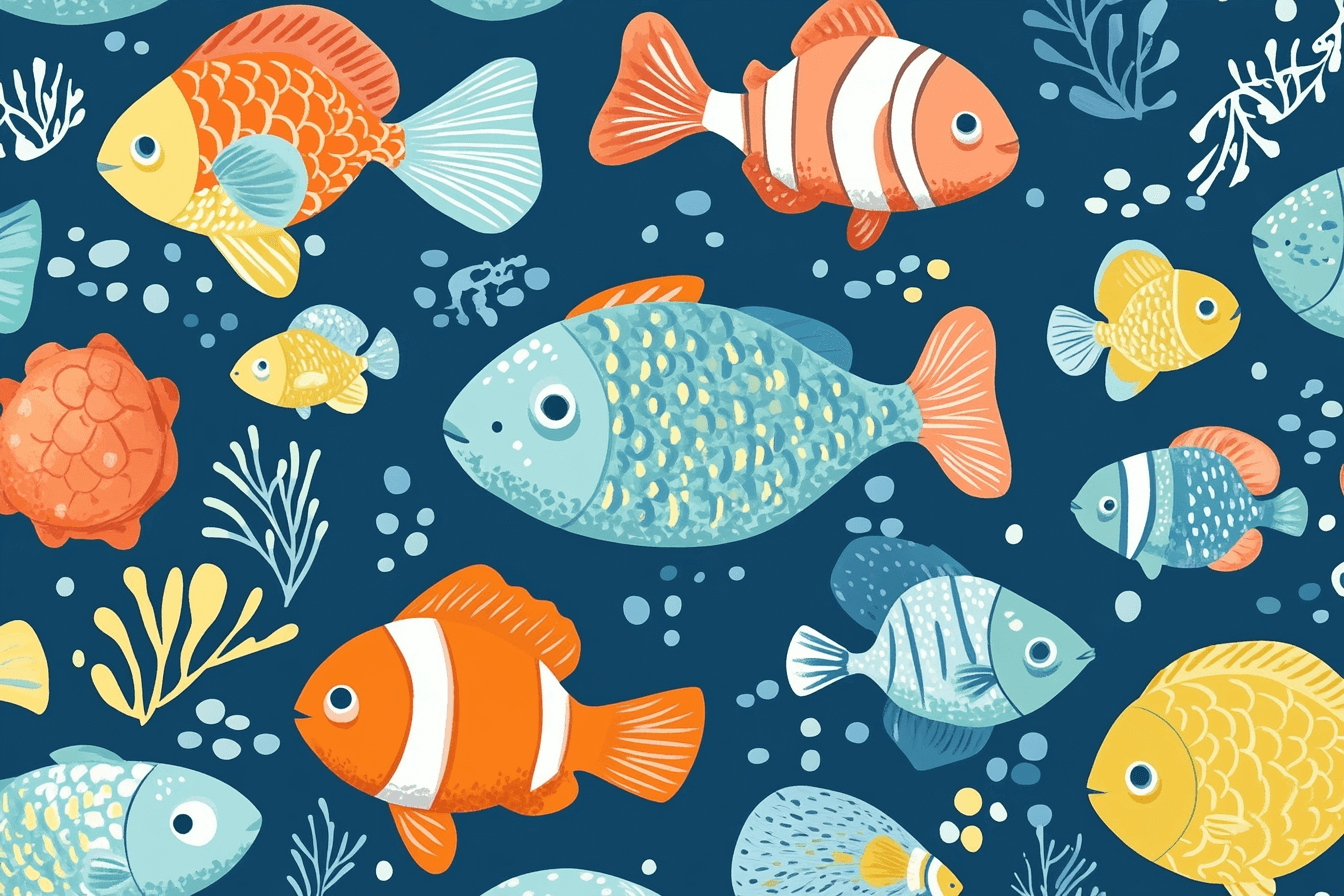 Papier Peint Marin Motif Joyeux