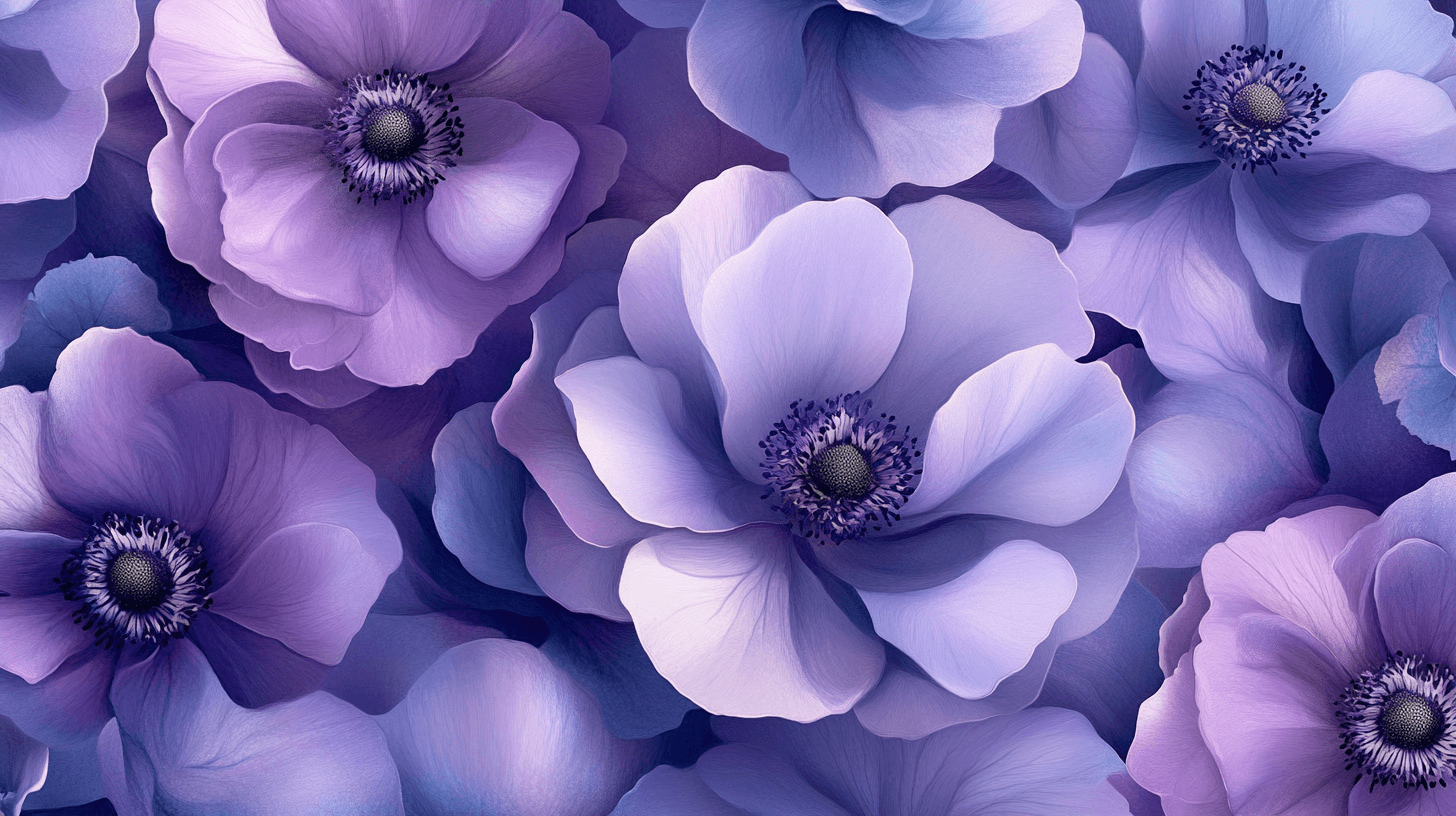 Papier Peint Fleur Violet