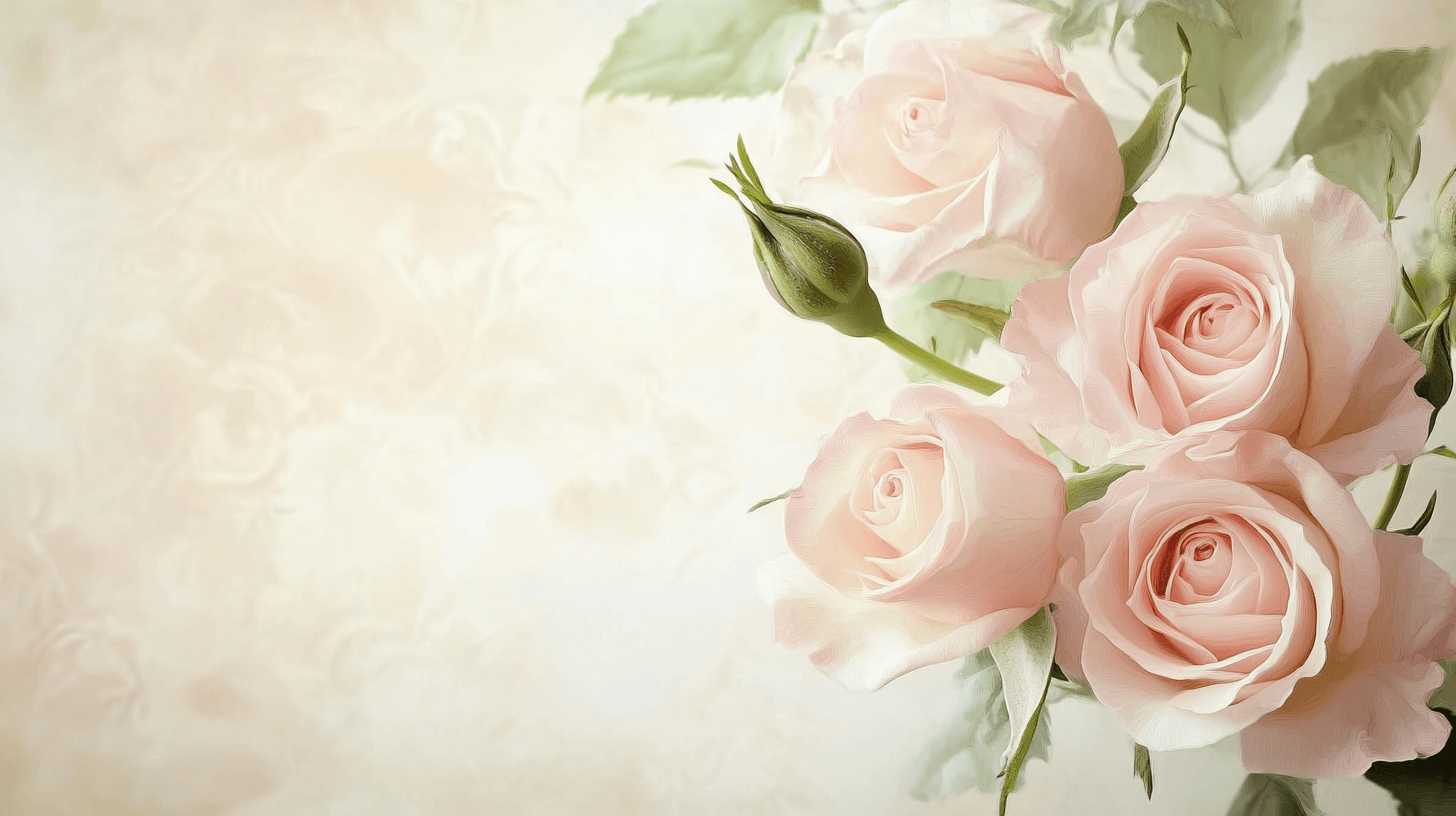 Papier Peint Vintage Fleur Rose