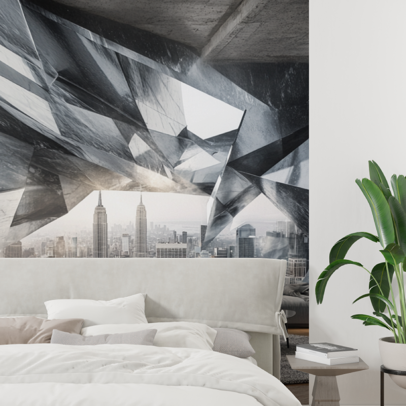 Papier peint new york trompe loeil tapisserie tendance