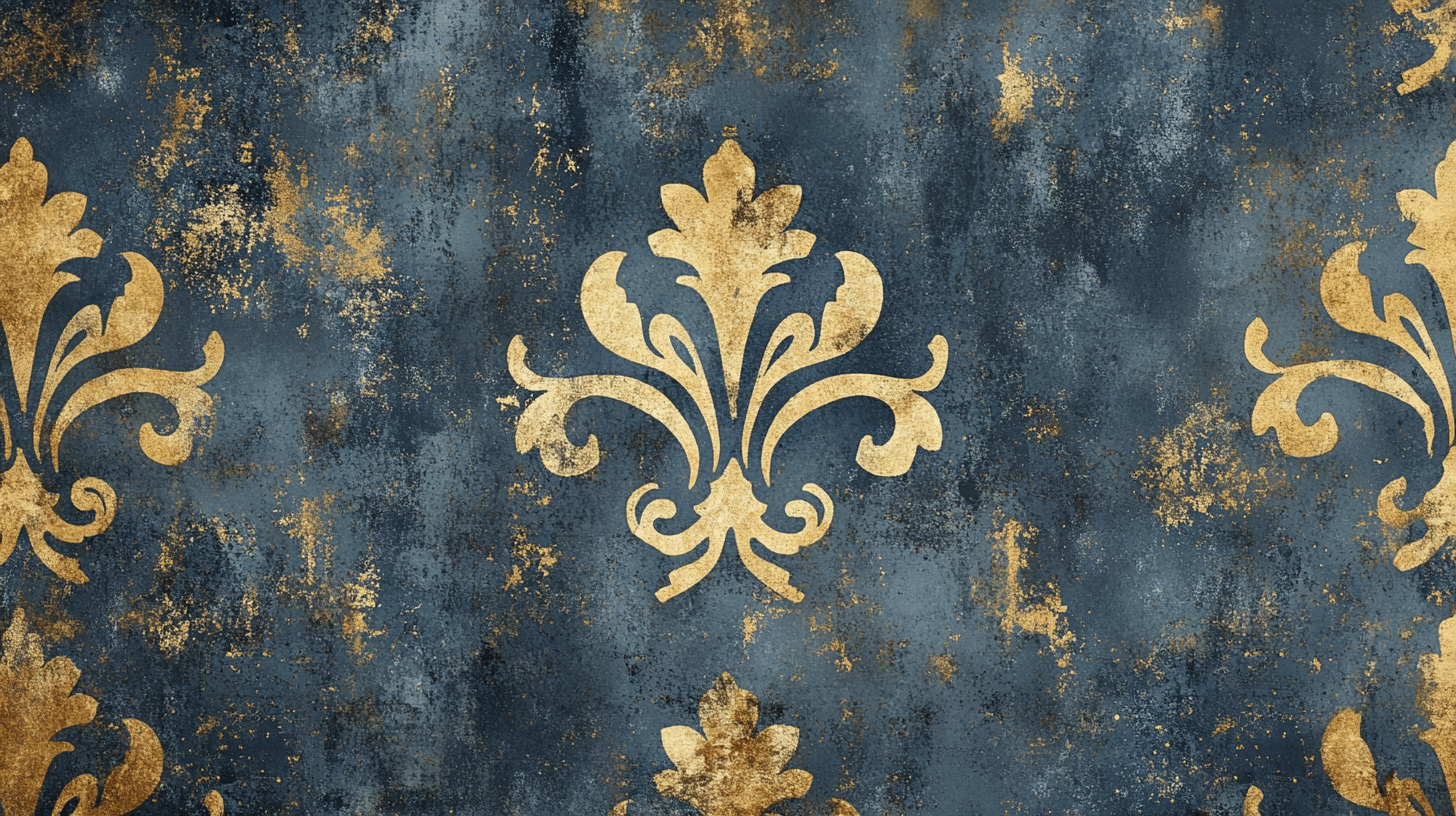 Papier Peint Fleur De Lys