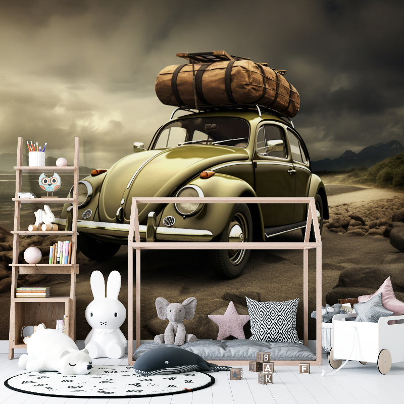 Papier peint panoramique voiture coccinelle 12