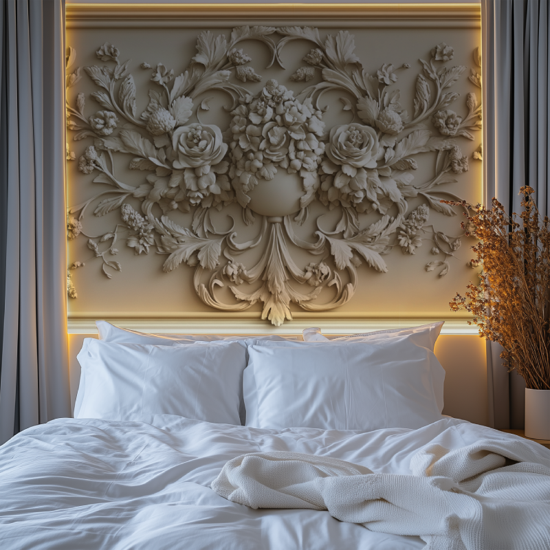 Papier peint trompe loeil souba...ussmannien chambre premium