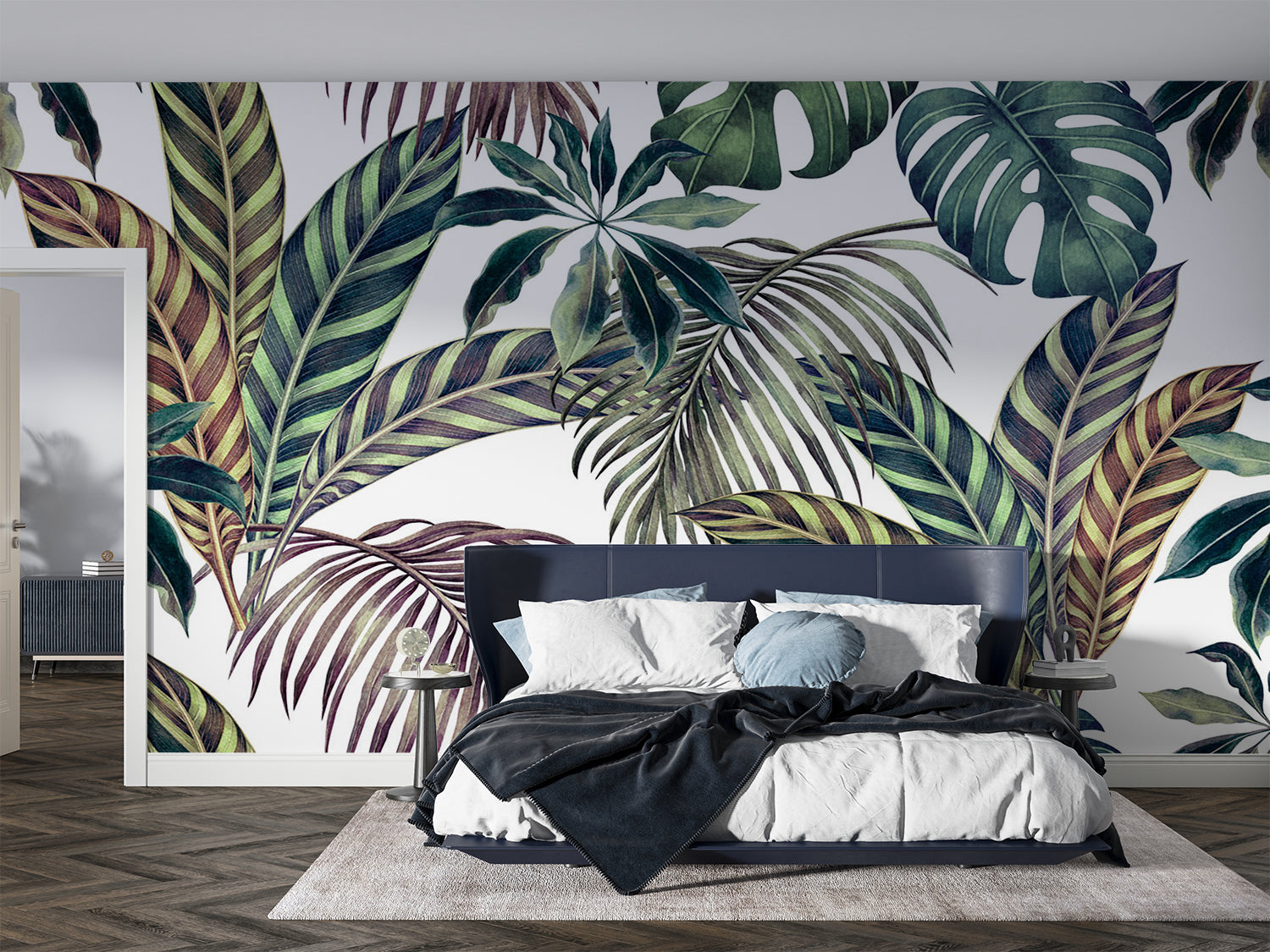 Feuillage Tropical Papier Peint