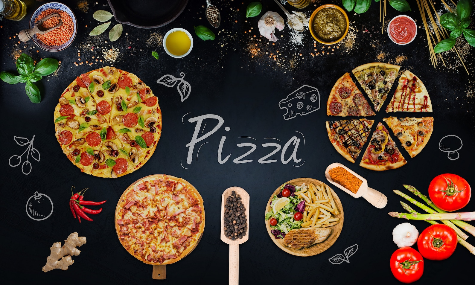 Papier Peint Pizza