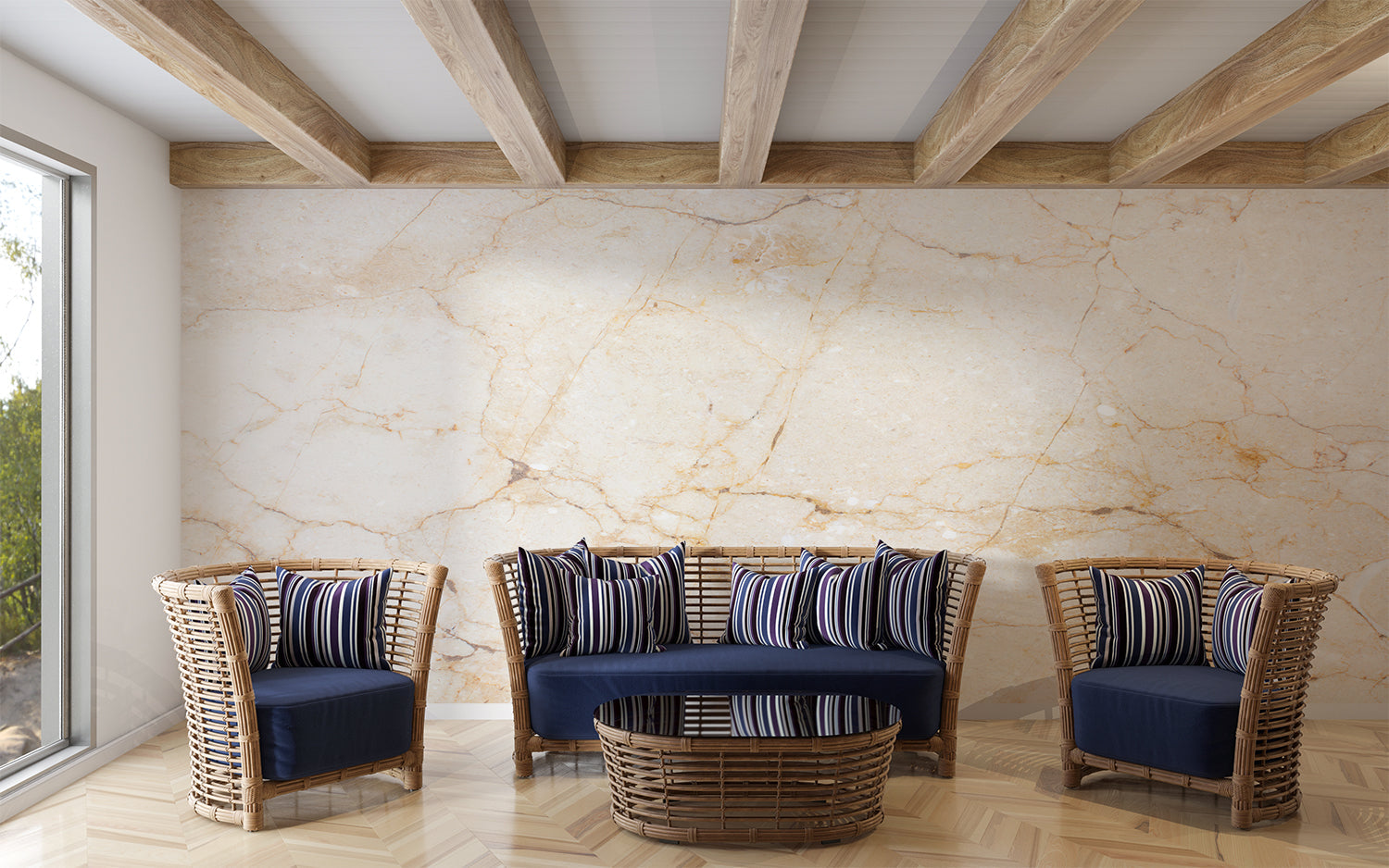 Papier Peint Marbre Marron