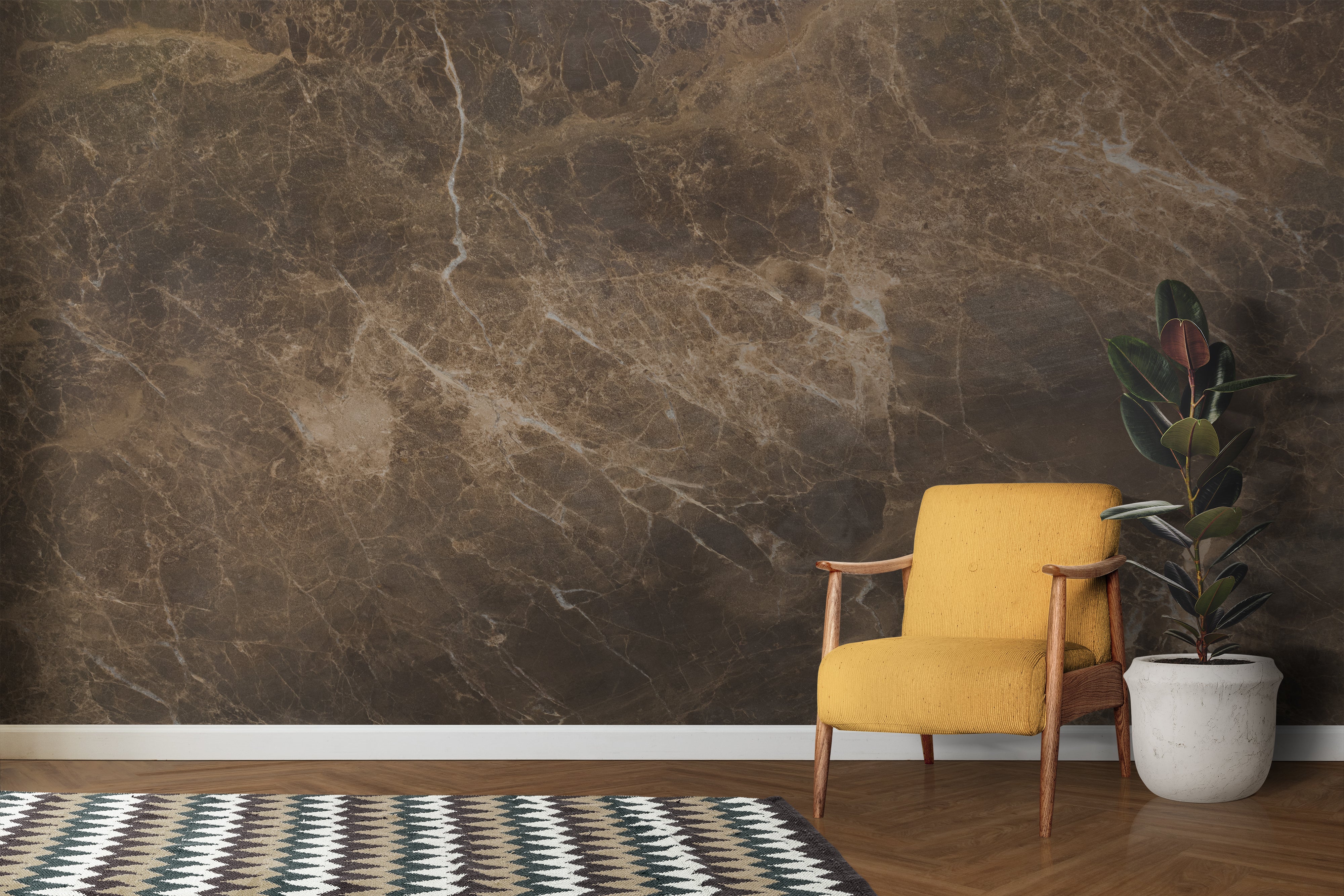 Papier Peint 3D Effet Marbre