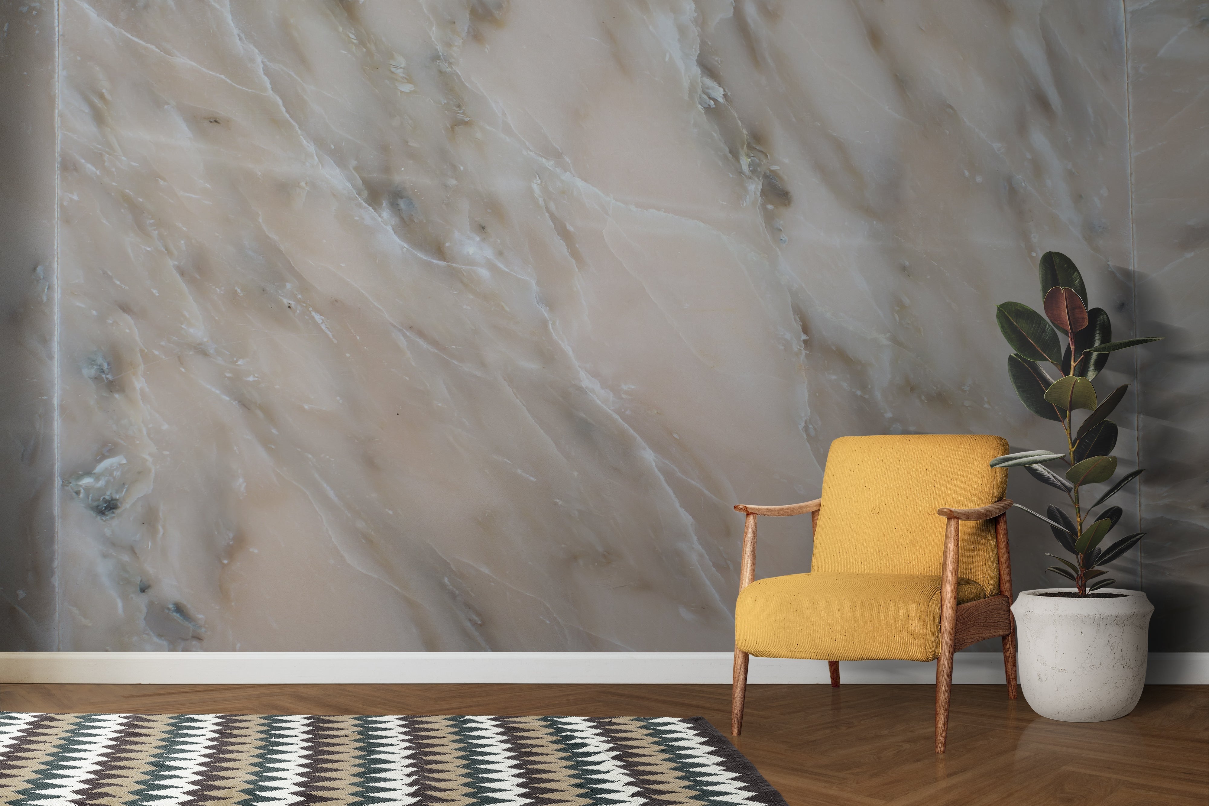 Papier Peint Faux Marbre