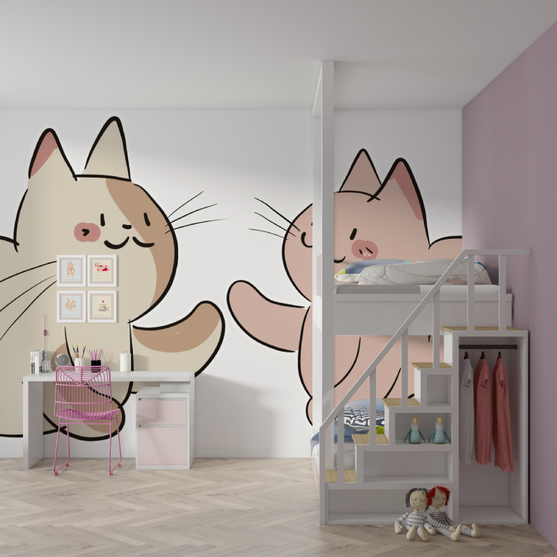 Papier Peint Chat Enfant