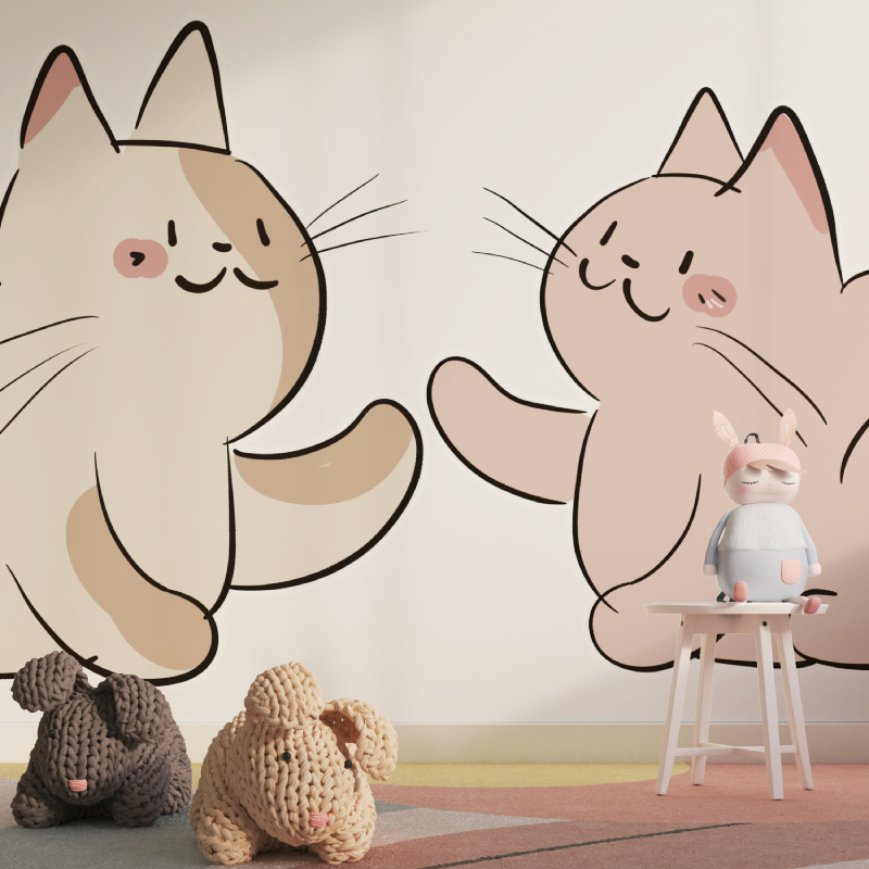 Papier Peint Chat Enfant