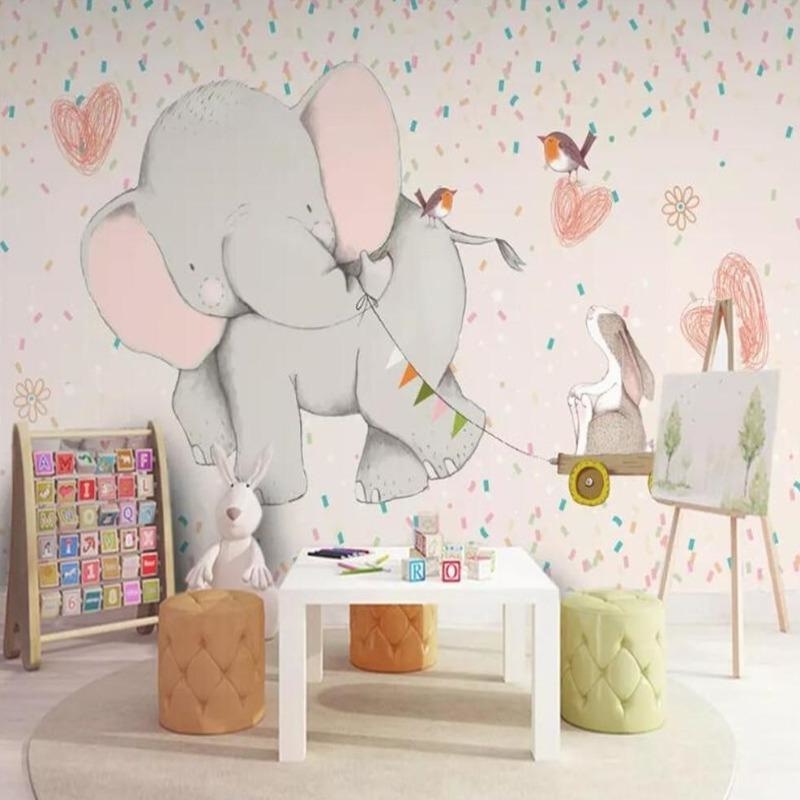 Papier Peint Eléphant Bébé