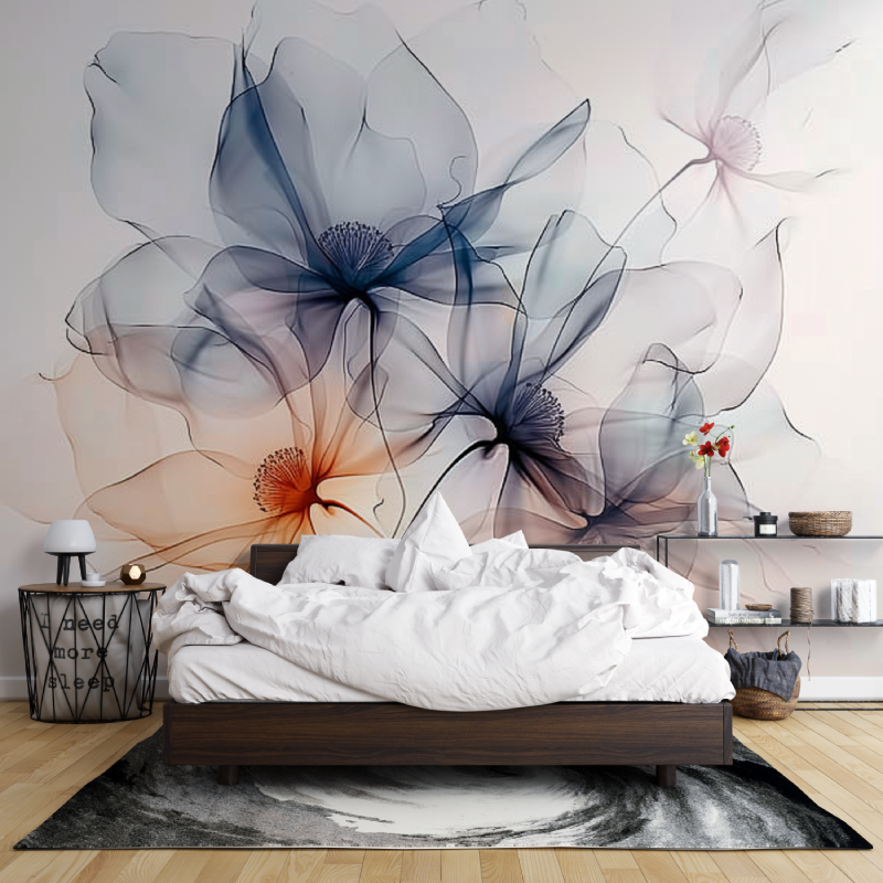 Papier Peint Jolies Fleurs Aquarelle