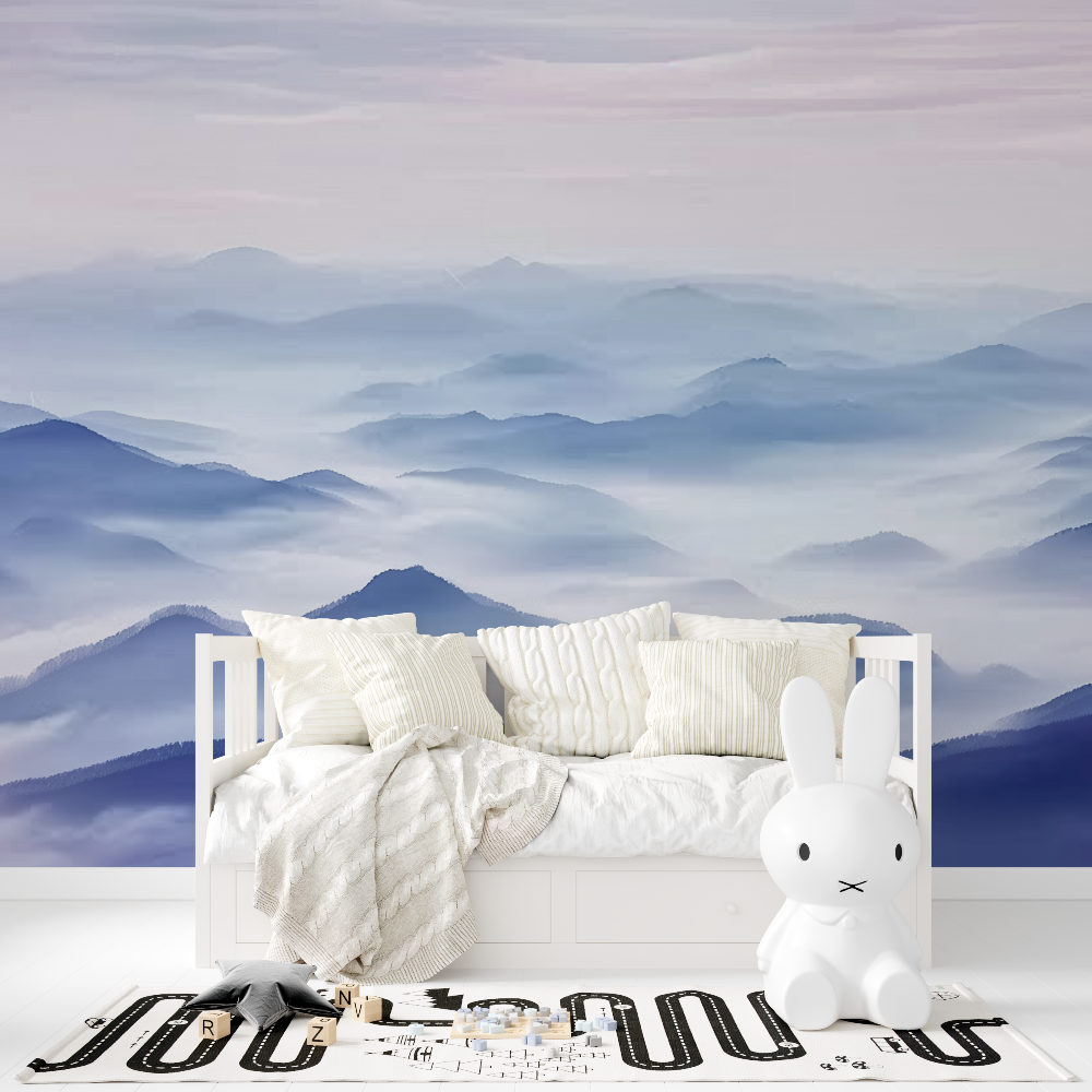 Papier Peint Montagne Rosée