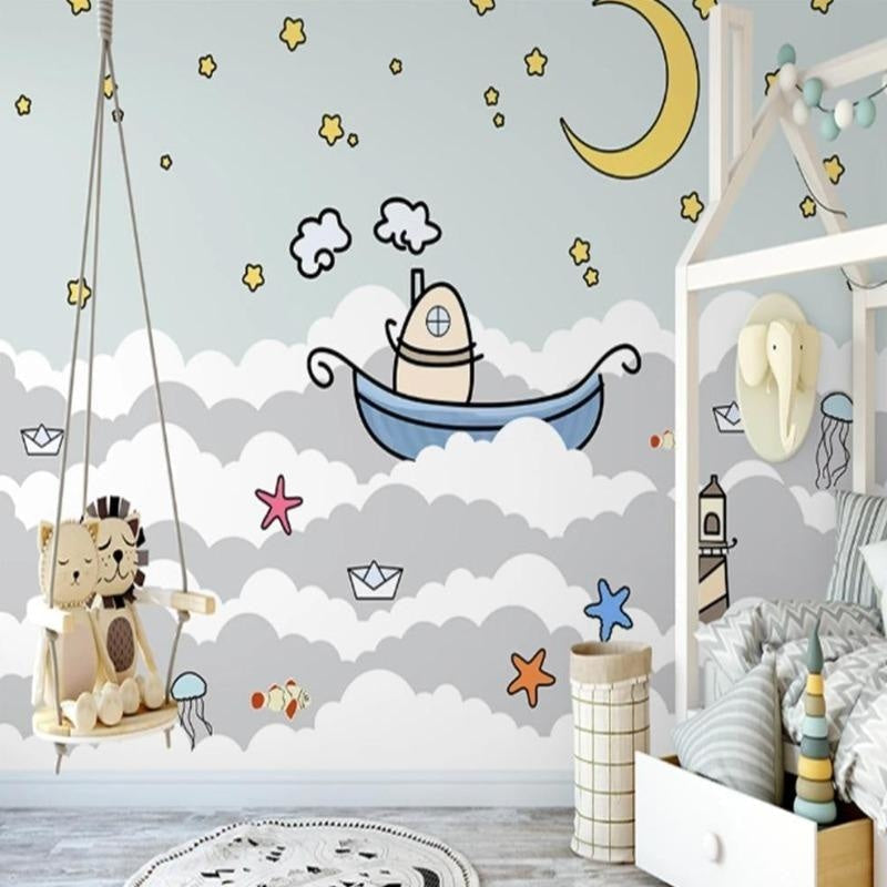 Papier Peint Nuage Chambre Bébé