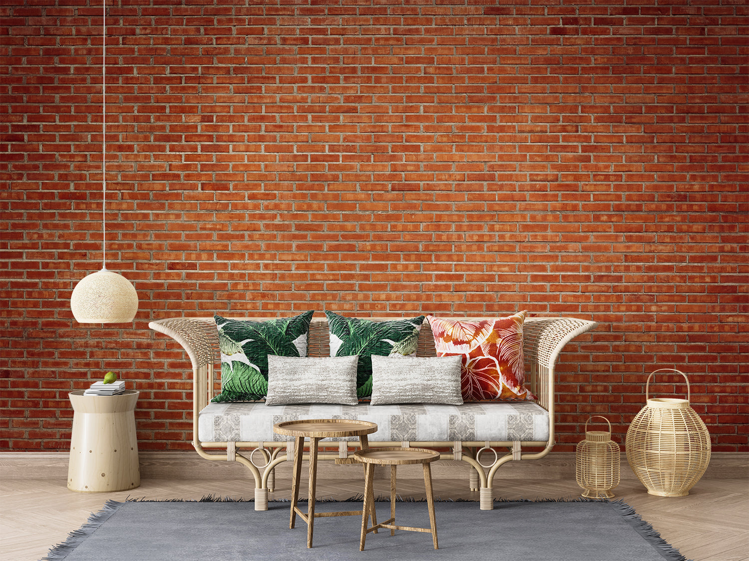 Papier Peint 3D Effet Brique