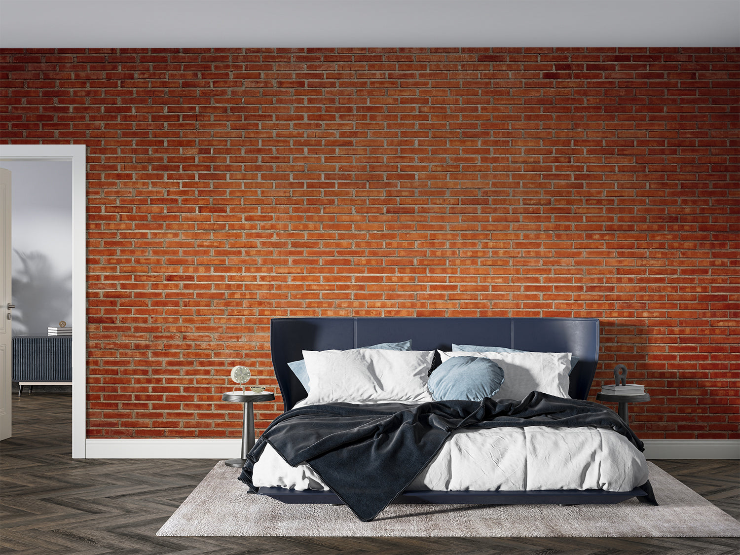 Papier Peint 3D Effet Brique