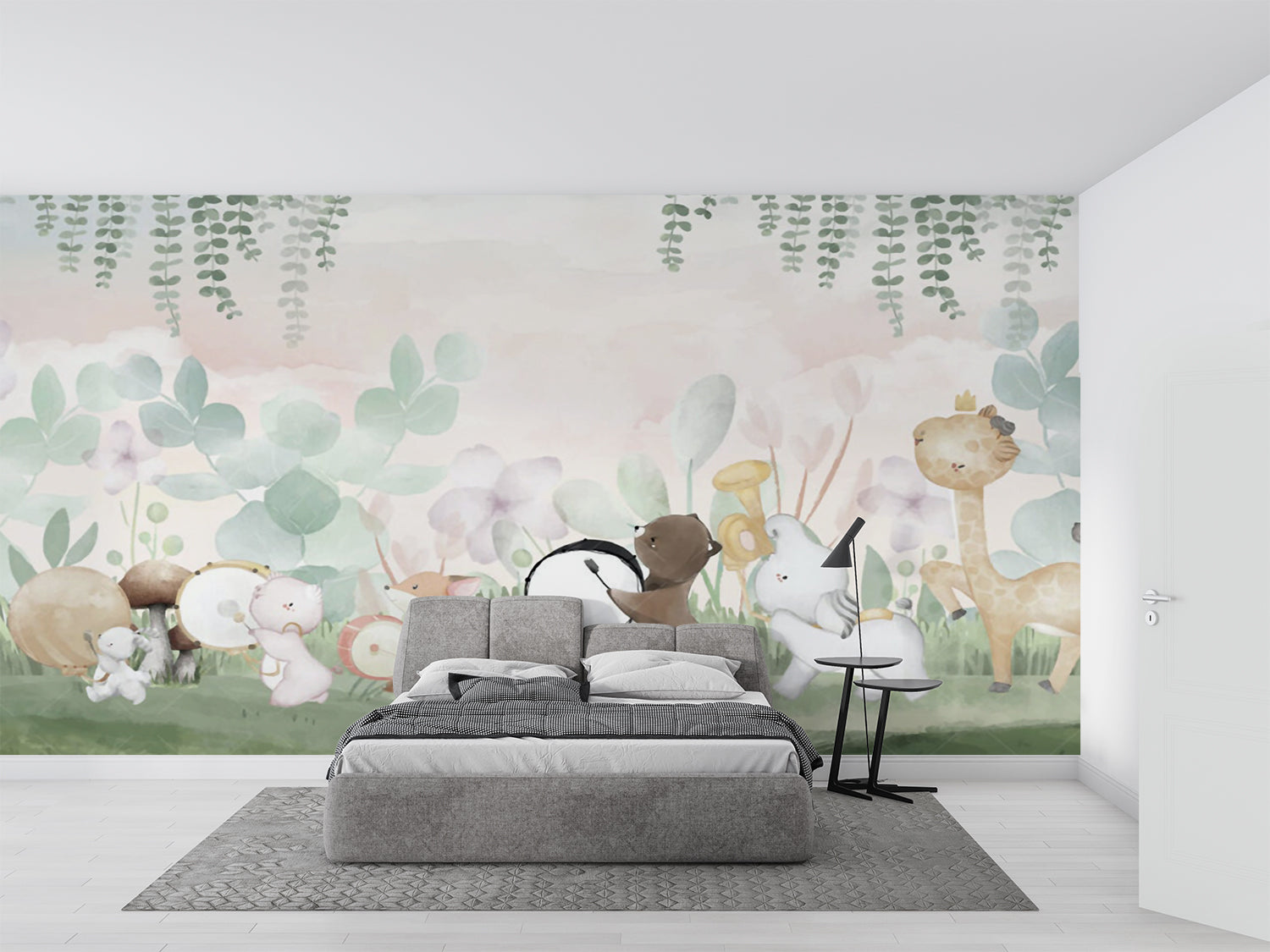 Papier Peint Animaux Foret Bebe