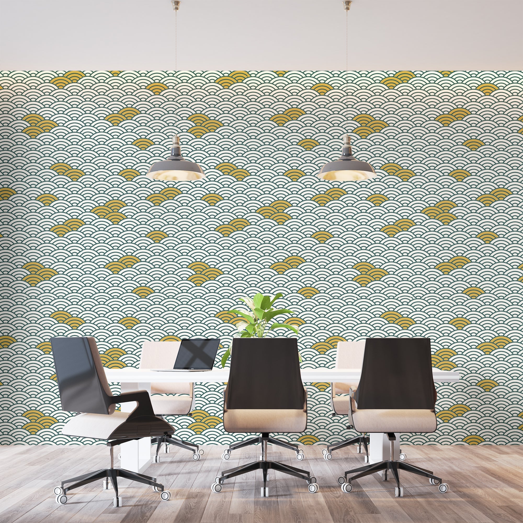 Papier Peint Bleu Canard Et Blanc