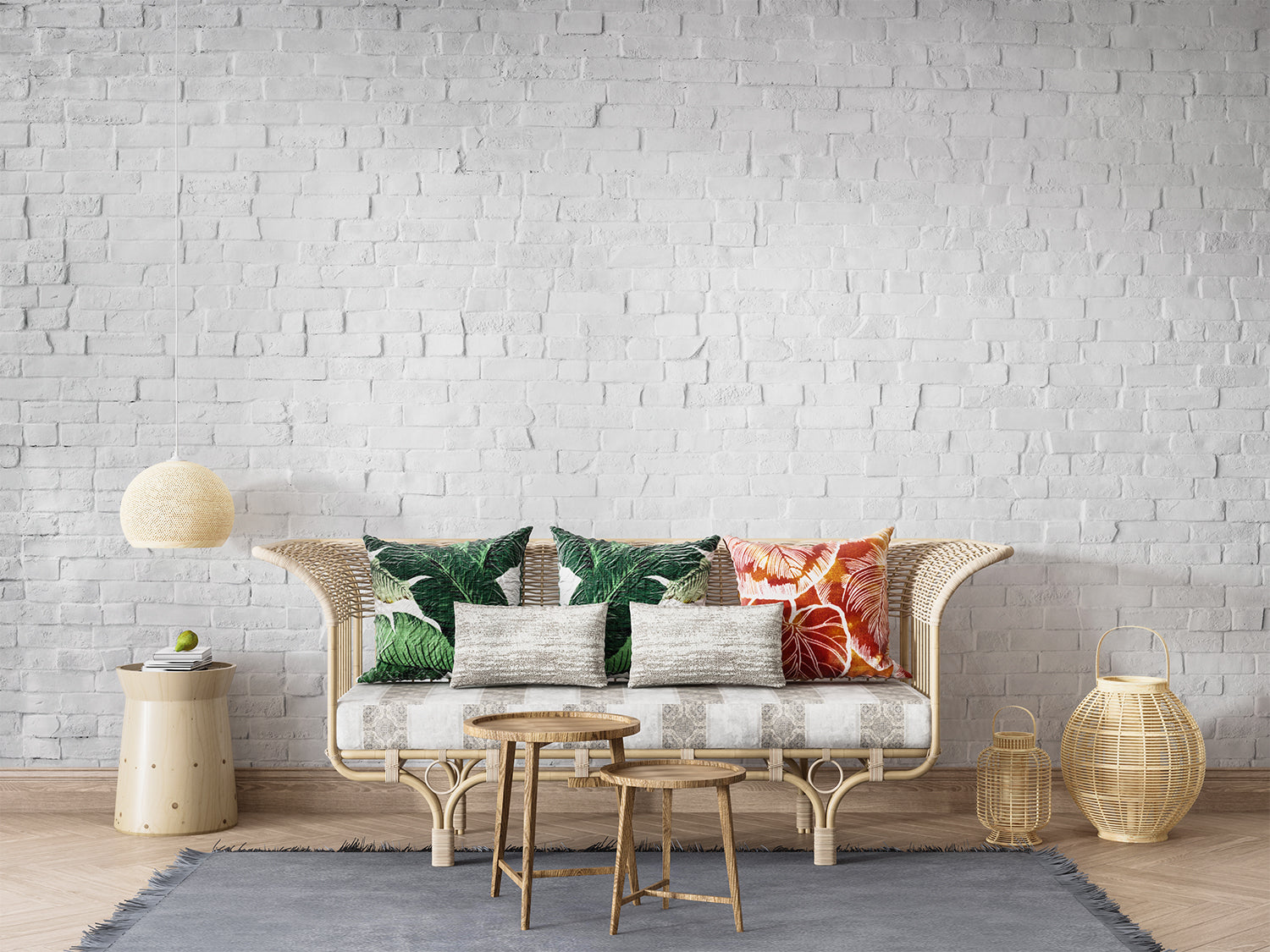 Papier Peint Brique Blanc