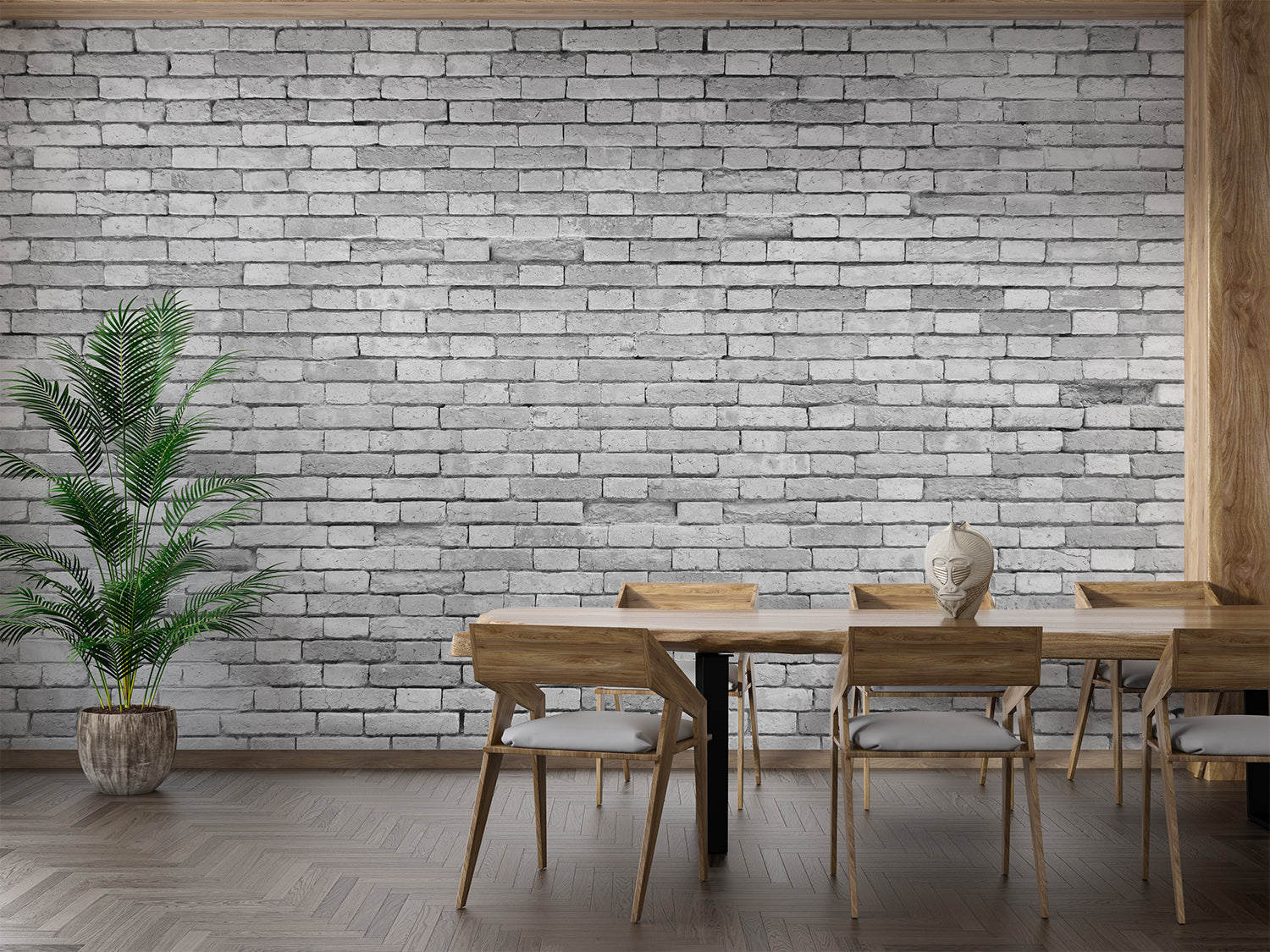Papier Peint Brique Grise