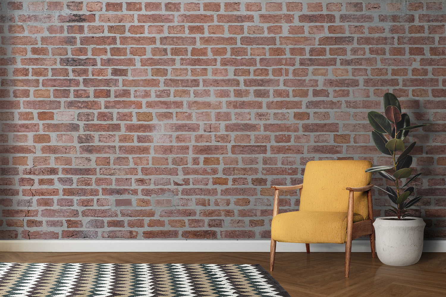 Papier Peint Brique Vintage