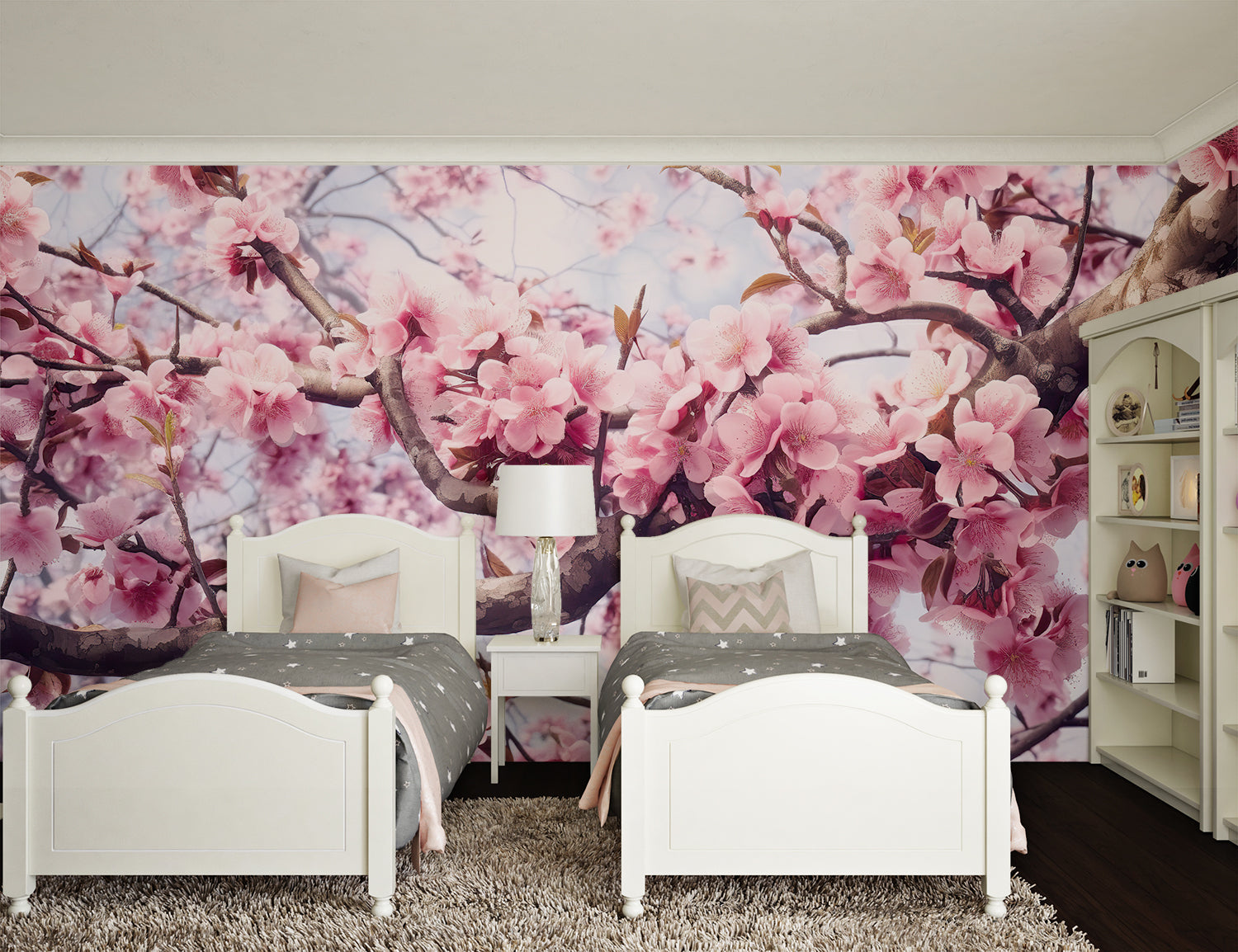 Papier Peint Cerisier En Fleurs